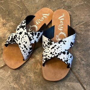 Cowhide Sandals